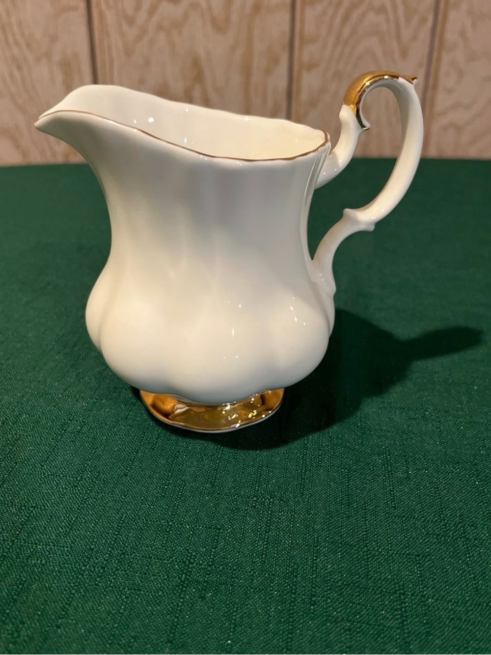 Royal Albert White and Gold Bone China Creamer